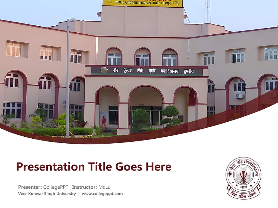 Veer Kunwar Singh University Course/Courseware Creation PPT Template4:3 ratio PPT effect preview image5