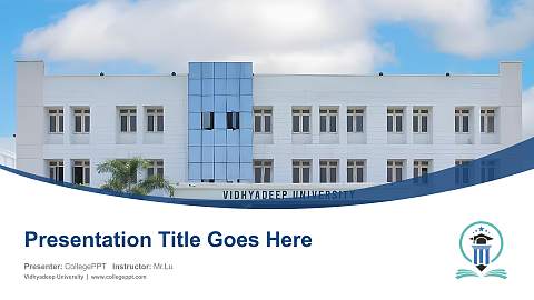 Vidhyadeep University Course/Courseware Creation PPT Template