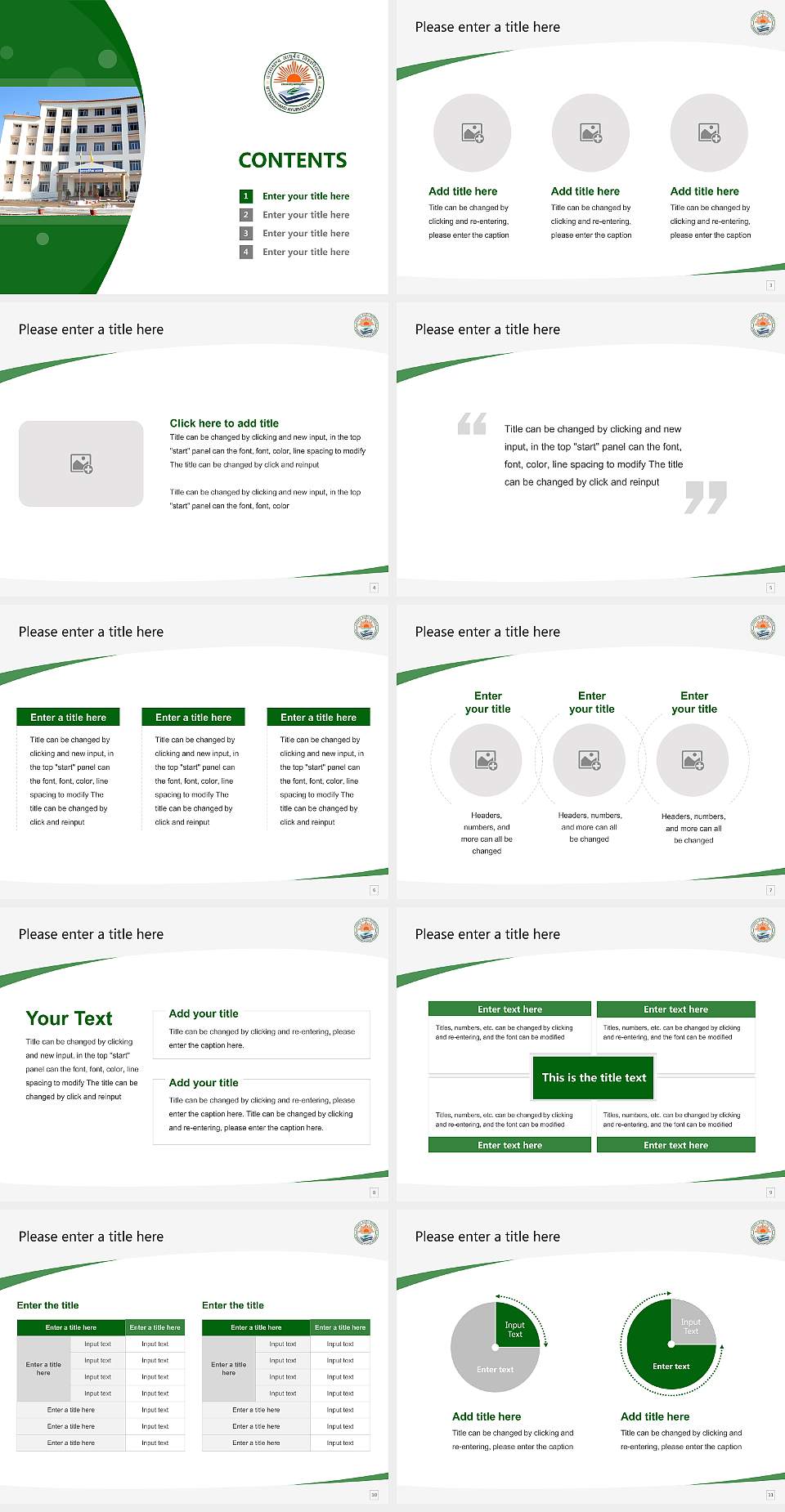 Uttarakhand Ayurved University Course/Courseware Creation PPT Template4:3 ratio PPT effect preview image2