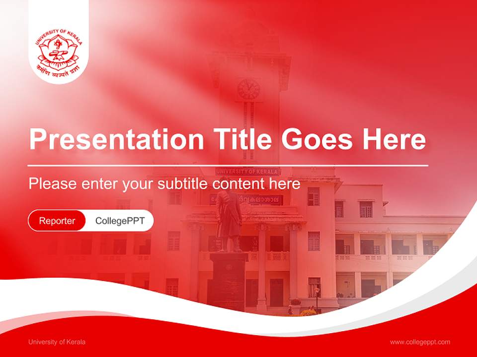 University of Kerala Lecture Sharing and Networking Event PPT Template4:3 ratio PPT effect preview image4