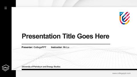 University of Petroleum and Energy Studies Thesis Proposal/Graduation Defense PPT Template