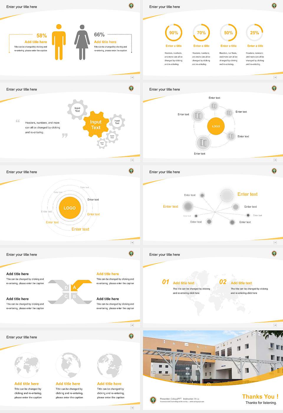 Visveswaraiah Technological University Course/Courseware Creation PPT Template16:9 ratio PPT effect preview image4