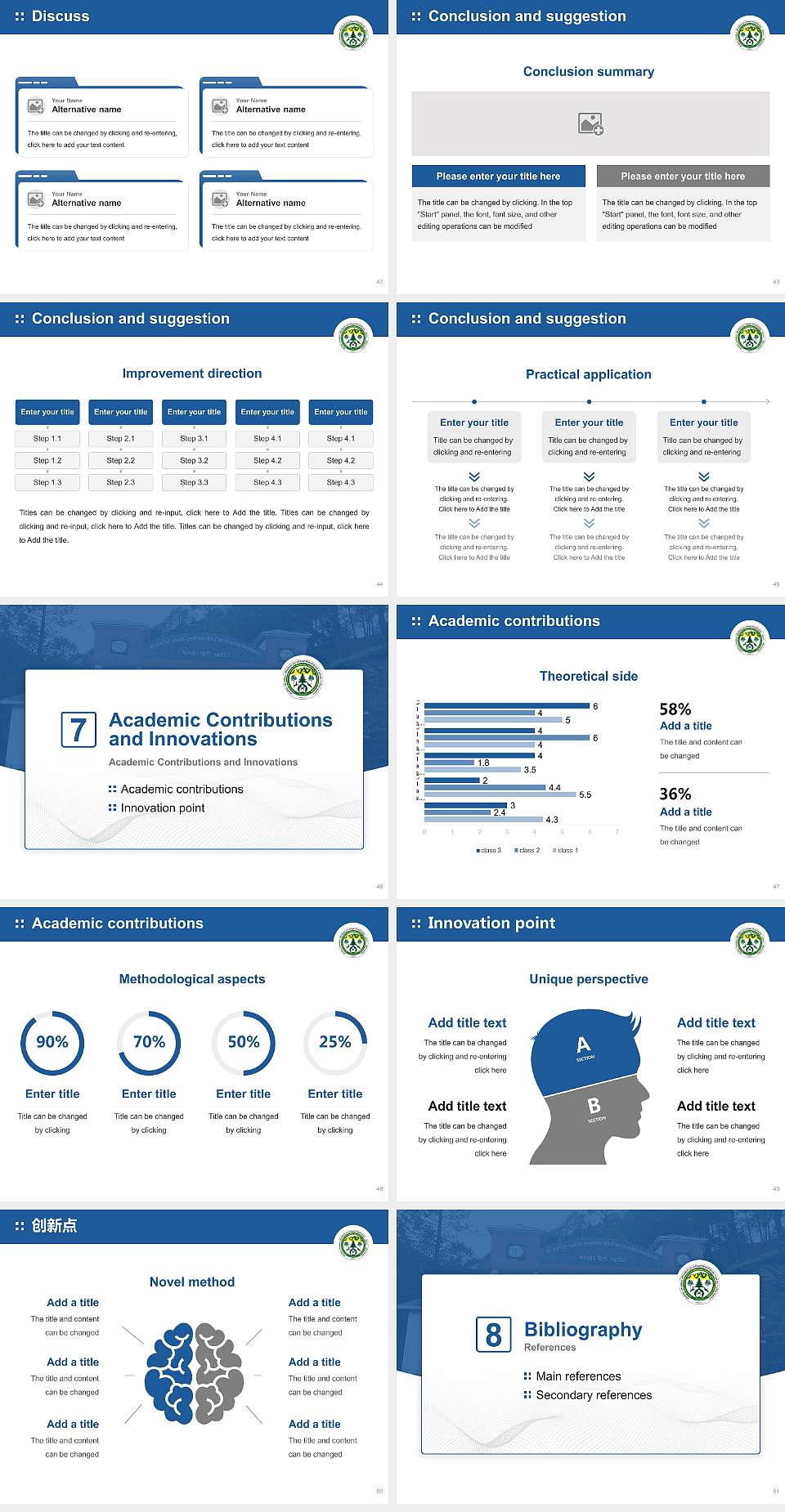 Veer Chandra Singh Garhwali Uttarakhand University of Horticulture & Forestry Graduation Thesis Defense PPT Template4:3 ratio PPT effect preview image6