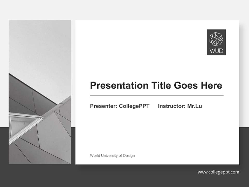 World University of Design General PPT Template4:3 ratio PPT effect preview image6