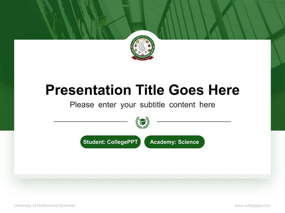 University of Horticultural Sciences National Scholarship Defense PPT Template4:3 ratio PPT effect preview image4