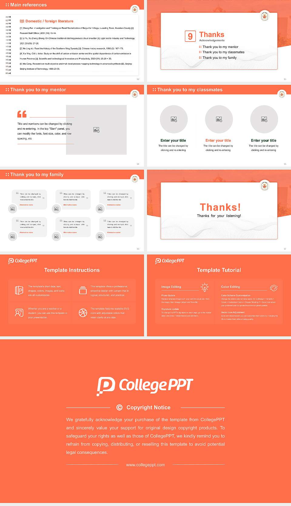 University of Patanjali Graduation Thesis Defense PPT Template16:9 ratio PPT effect preview image7
