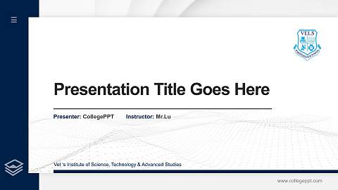 Vel ‘s Institute of Science, Technology & Advanced Studies Thesis Proposal/Graduation Defense PPT Template