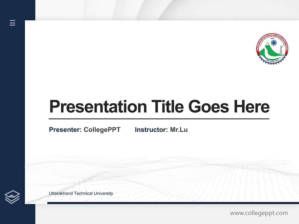 Uttarakhand Technical University Thesis Proposal/Graduation Defense PPT Template4:3 ratio PPT effect preview image5