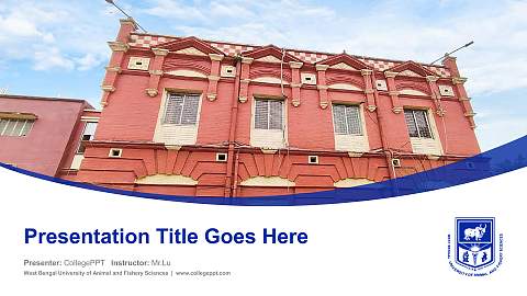West Bengal University of Animal and Fishery Sciences Course/Courseware Creation PPT Template