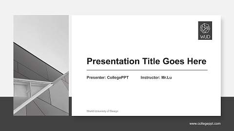 World University of Design General PPT Template