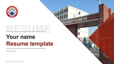 YBN University Resume PPT Template