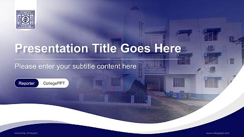 University of Kalyani Lecture Sharing and Networking Event PPT Template