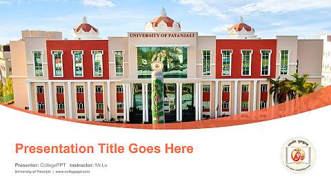 University of Patanjali Course/Courseware Creation PPT Template