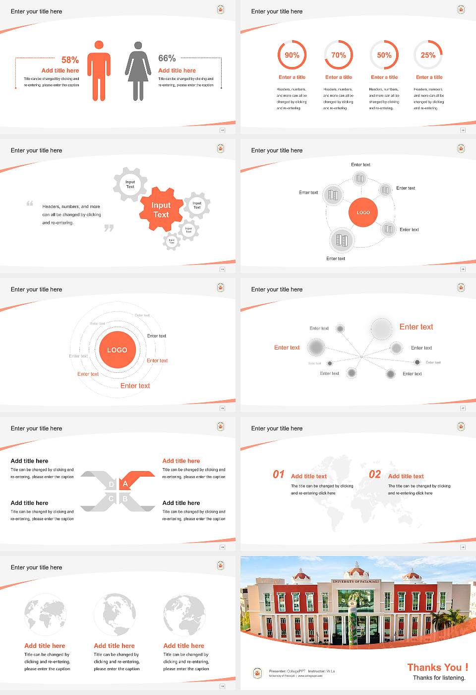 University of Patanjali Course/Courseware Creation PPT Template16:9 ratio PPT effect preview image4