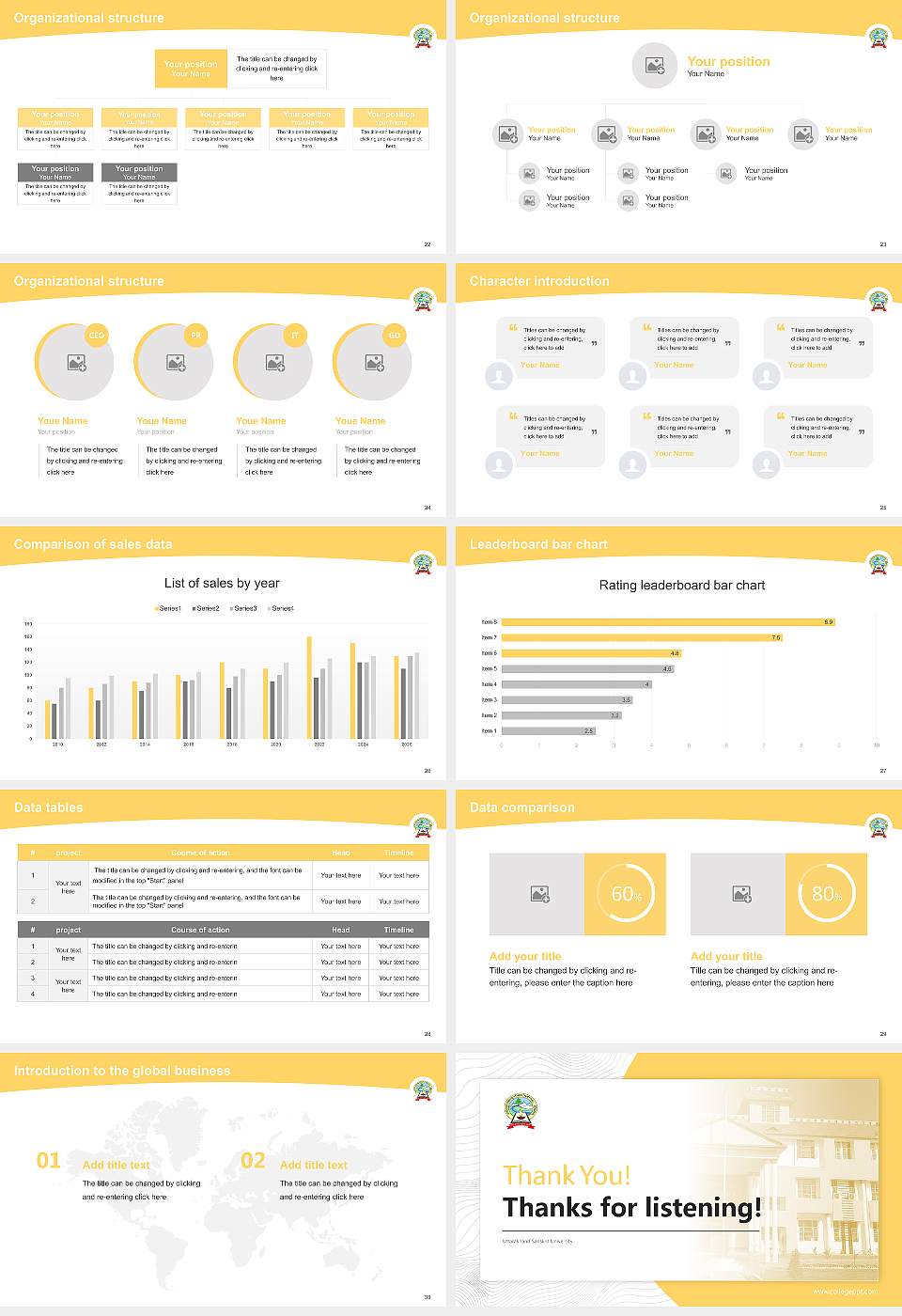 Uttarakhand Sanskrit University Academic Presentation/Research Findings Report PPT Template16:9 ratio PPT effect preview image4