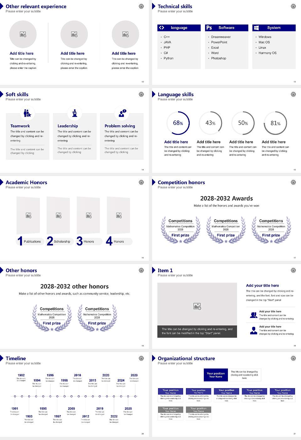 University of Burdwan Resume PPT Template16:9 ratio PPT effect preview image3