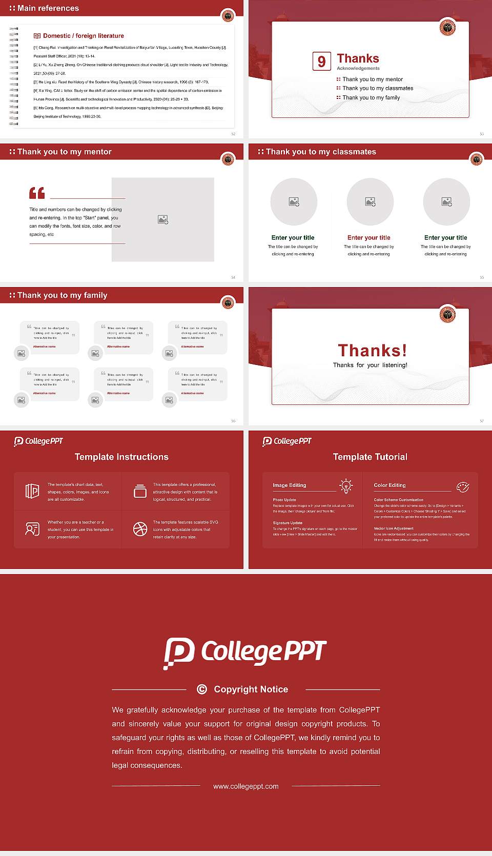 University of Rajasthan Graduation Thesis Defense PPT Template16:9 ratio PPT effect preview image7