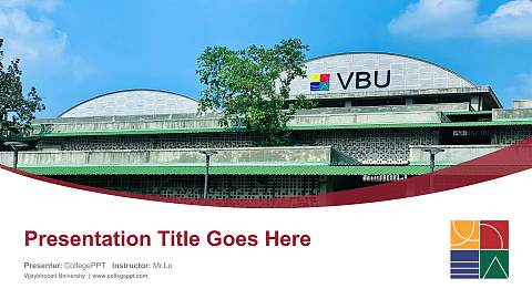Vijaybhoomi University Course/Courseware Creation PPT Template