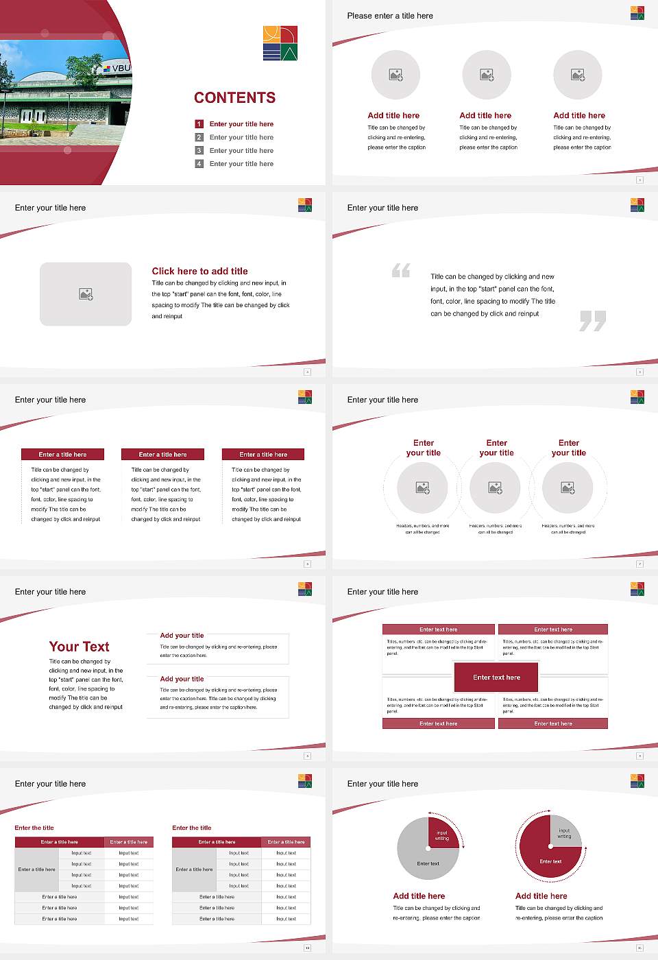 Vijaybhoomi University Course/Courseware Creation PPT Template16:9 ratio PPT effect preview image2