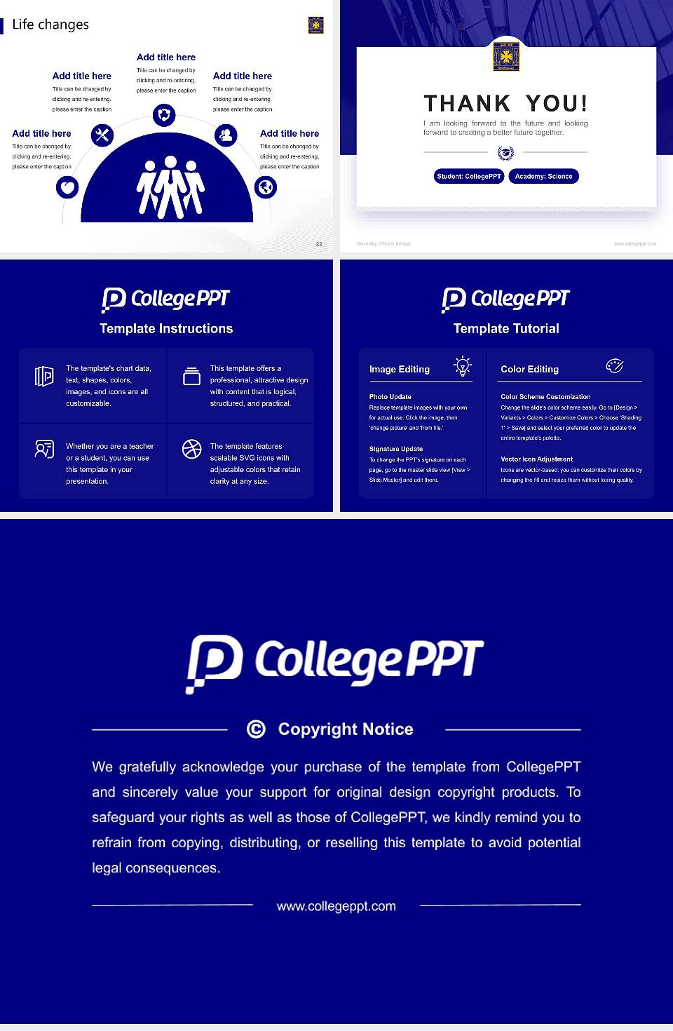 University of North Bengal National Scholarship Defense PPT Template4:3 ratio PPT effect preview image4