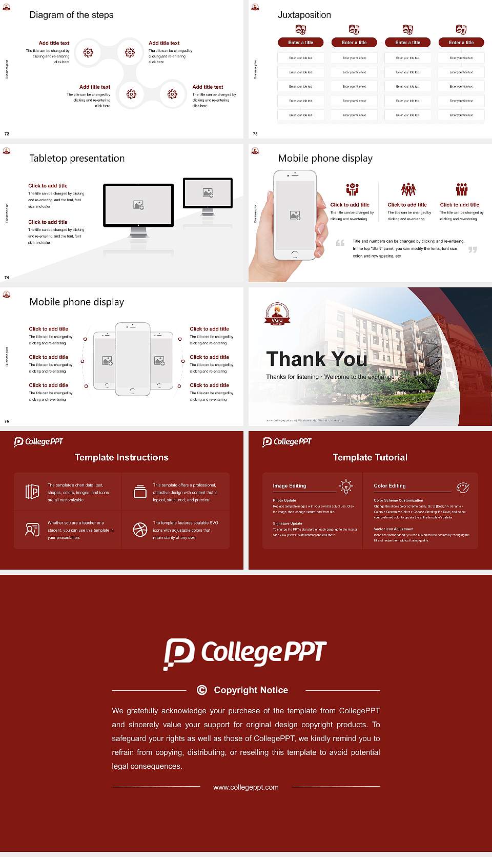 Vivekananda Global University Competition/Entrepreneurship Contest PPT Template16:9 ratio PPT effect preview image9