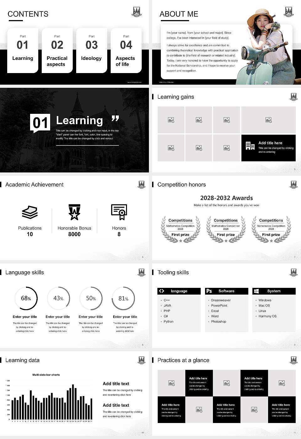 University of Mumbai National Scholarship Defense PPT Template16:9 ratio PPT effect preview image2