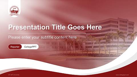 VIT-AP University Lecture Sharing and Networking Event PPT Template