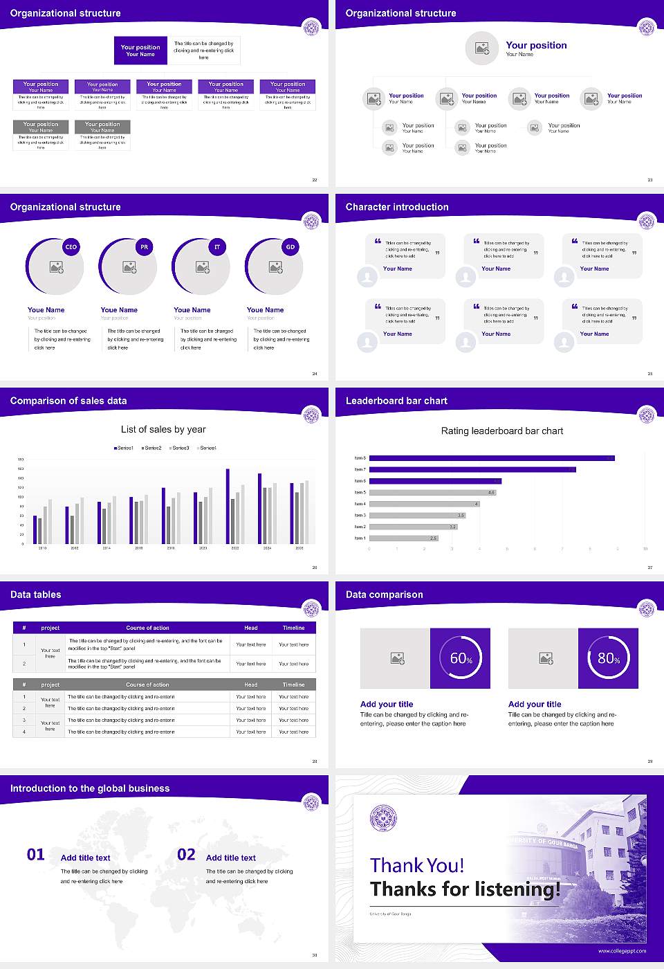 University of Gour Banga Academic Presentation/Research Findings Report PPT Template16:9 ratio PPT effect preview image4