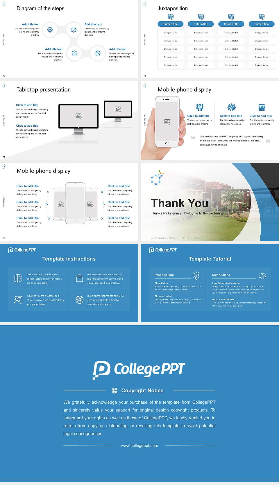 UPL University of Sustainable Technology Competition/Entrepreneurship Contest PPT Template16:9 ratio PPT effect preview image9