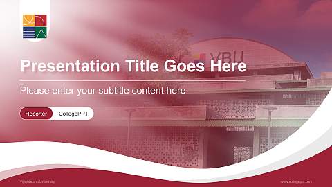 Vijaybhoomi University Lecture Sharing and Networking Event PPT Template