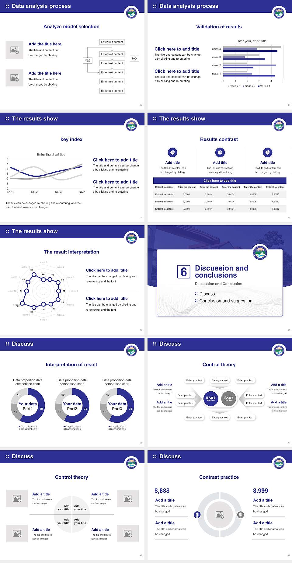 Uttarakhand Open University Graduation Thesis Defense PPT Template4:3 ratio PPT effect preview image5