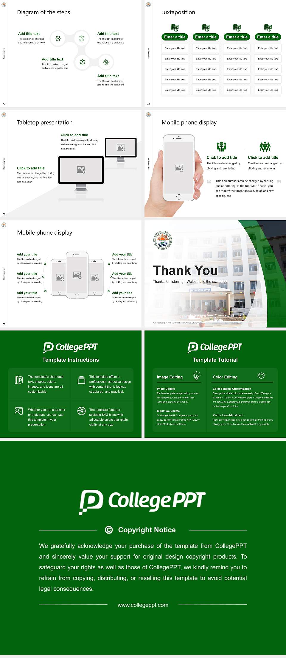 Uttarakhand Ayurved University Competition/Entrepreneurship Contest PPT Template4:3 ratio PPT effect preview image9