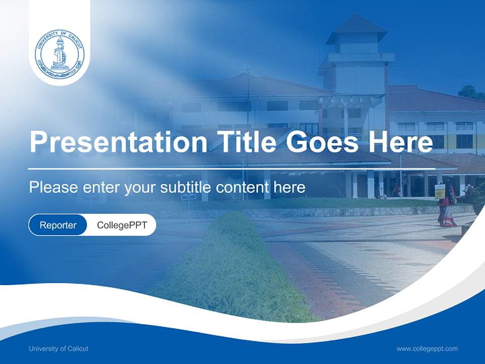 University of Calicut Lecture Sharing and Networking Event PPT Template4:3 ratio PPT effect preview image4