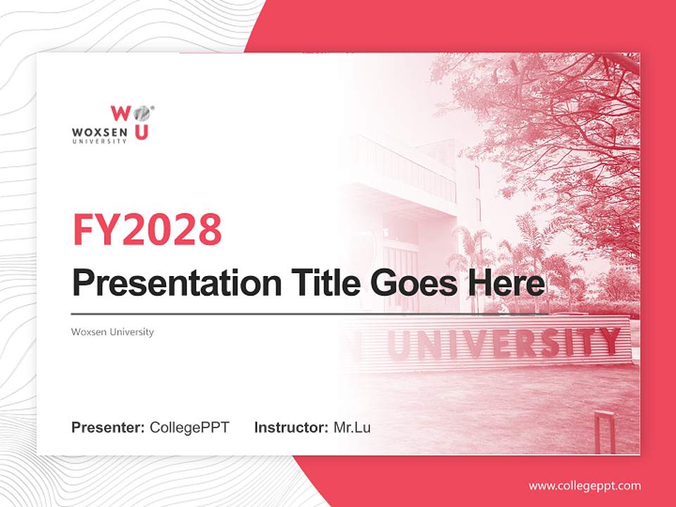 Woxsen University Academic Presentation/Research Findings Report PPT Template4:3 ratio PPT effect preview image5