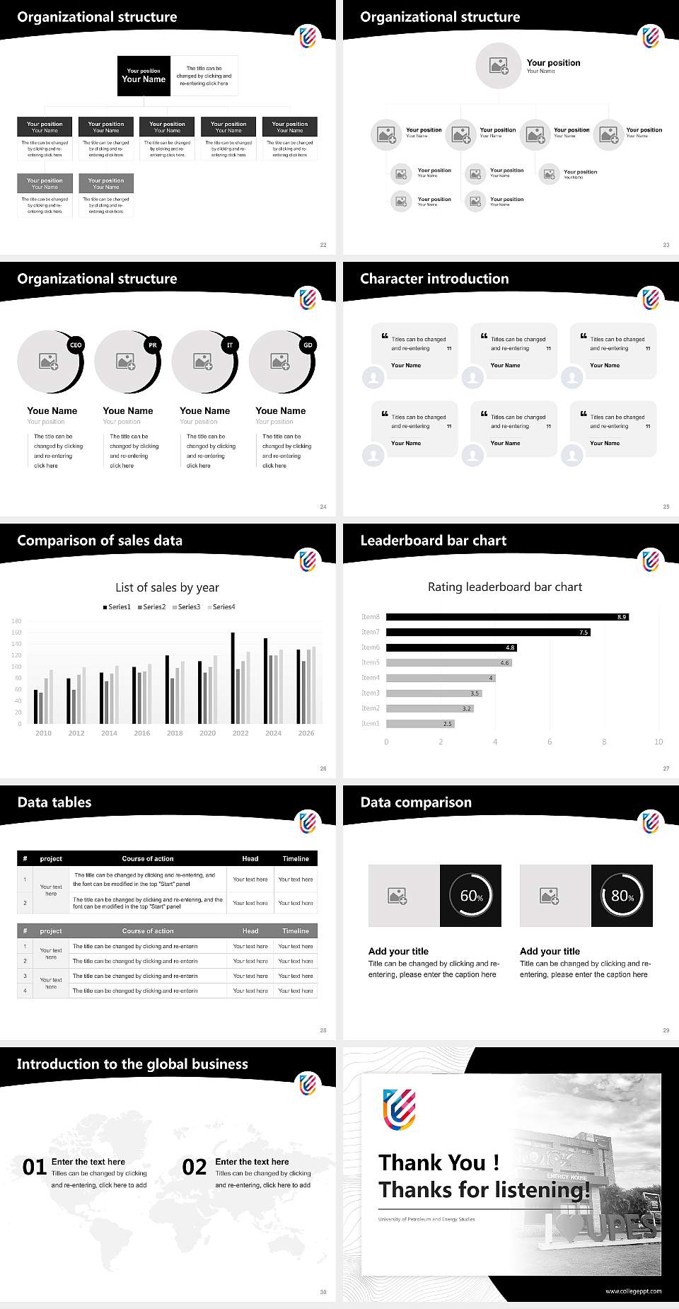 University of Petroleum and Energy Studies Academic Presentation/Research Findings Report PPT Template4:3 ratio PPT effect preview image4