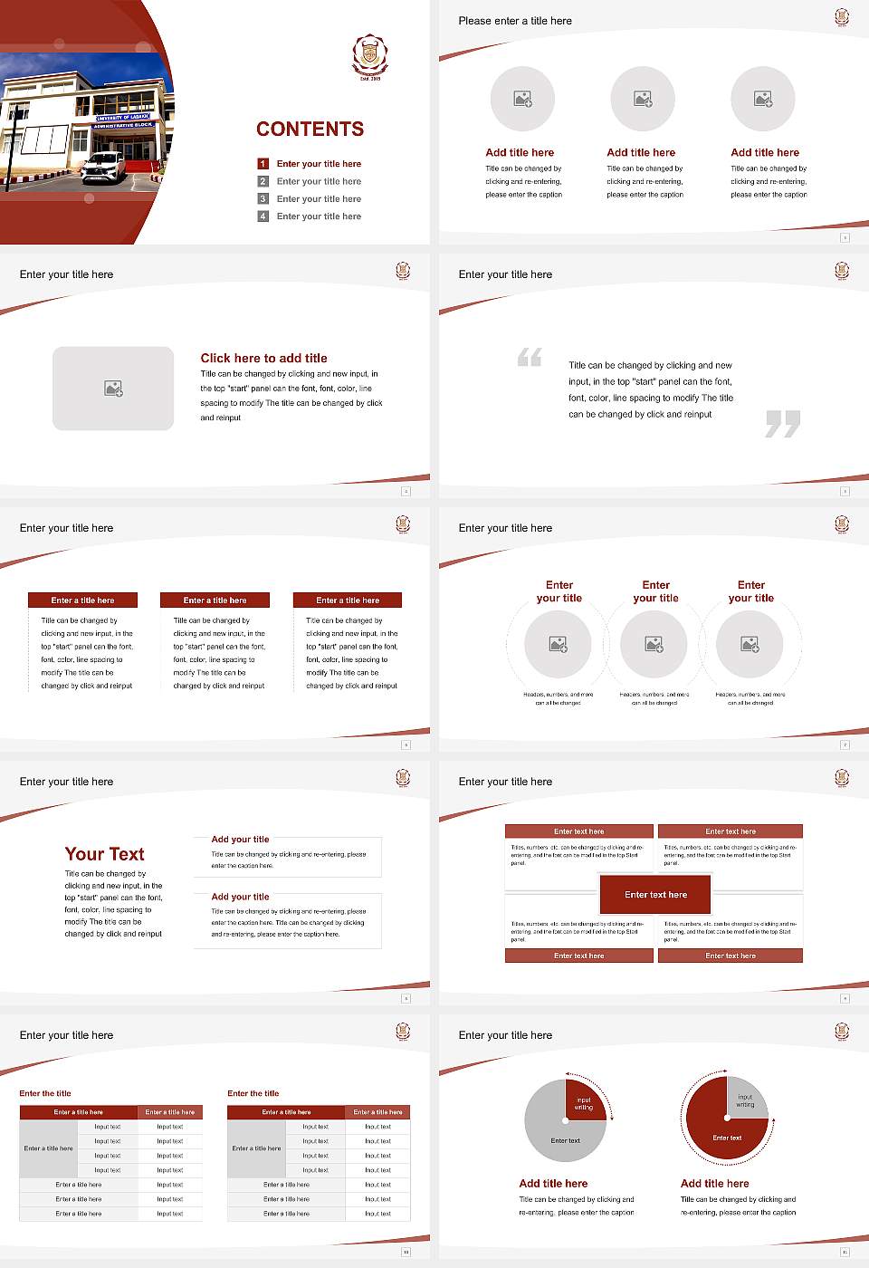 University of Ladakh Course/Courseware Creation PPT Template16:9 ratio PPT effect preview image2