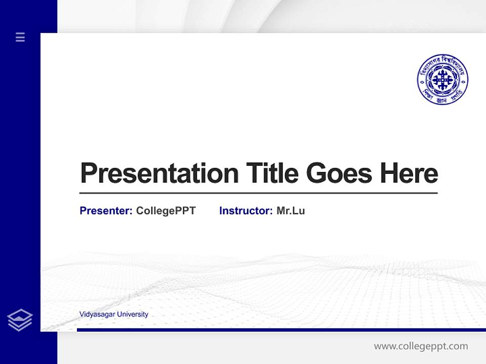 Vidyasagar University Thesis Proposal/Graduation Defense PPT Template4:3 ratio PPT effect preview image5