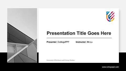 University of Petroleum and Energy Studies General PPT Template