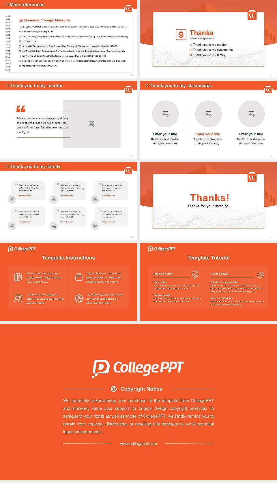 Vishwakarma University Graduation Thesis Defense PPT Template16:9 ratio PPT effect preview image7
