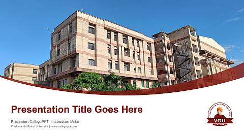 Vivekananda Global University Course/Courseware Creation PPT Template