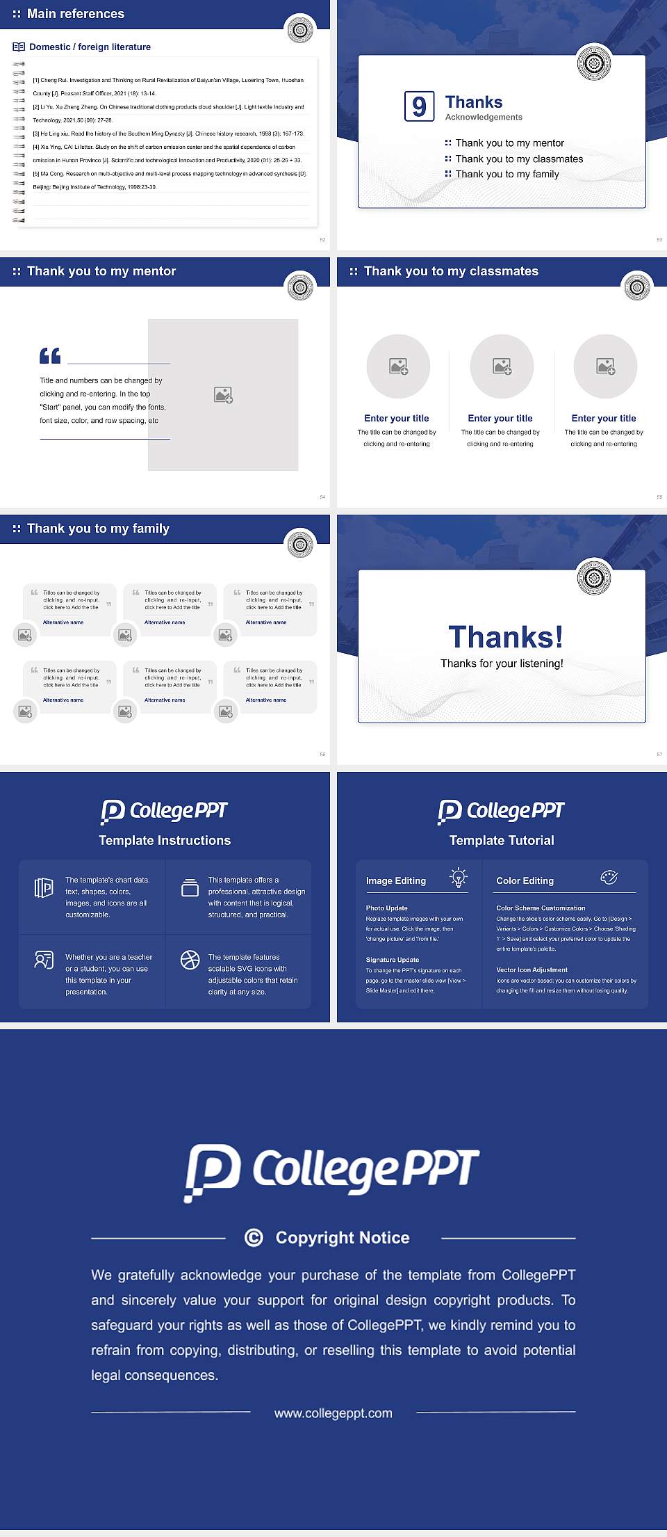 University of Calcutta Graduation Thesis Defense PPT Template4:3 ratio PPT effect preview image7