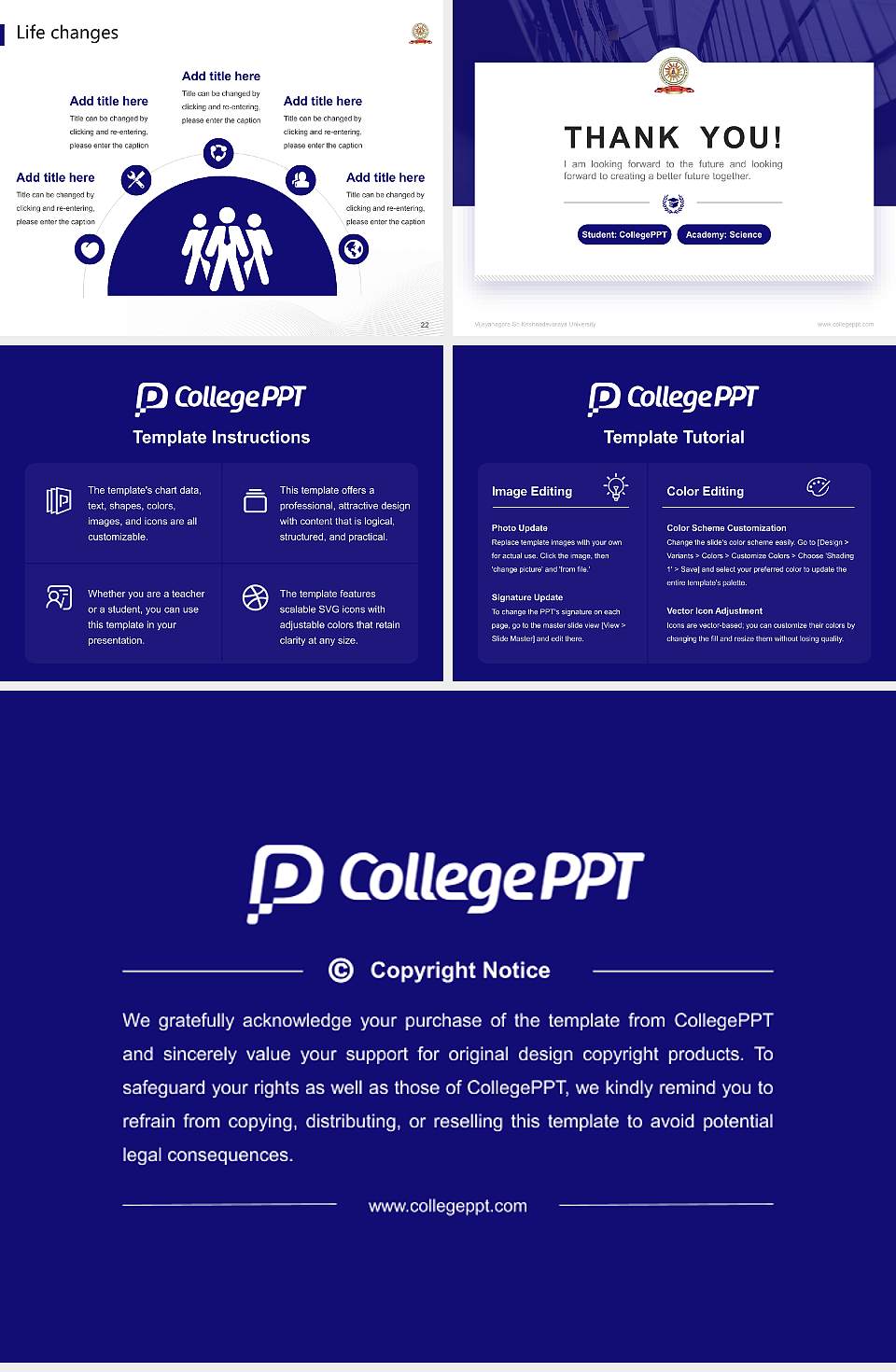 Vijayanagara Sri Krishnadevaraya University National Scholarship Defense PPT Template4:3 ratio PPT effect preview image4