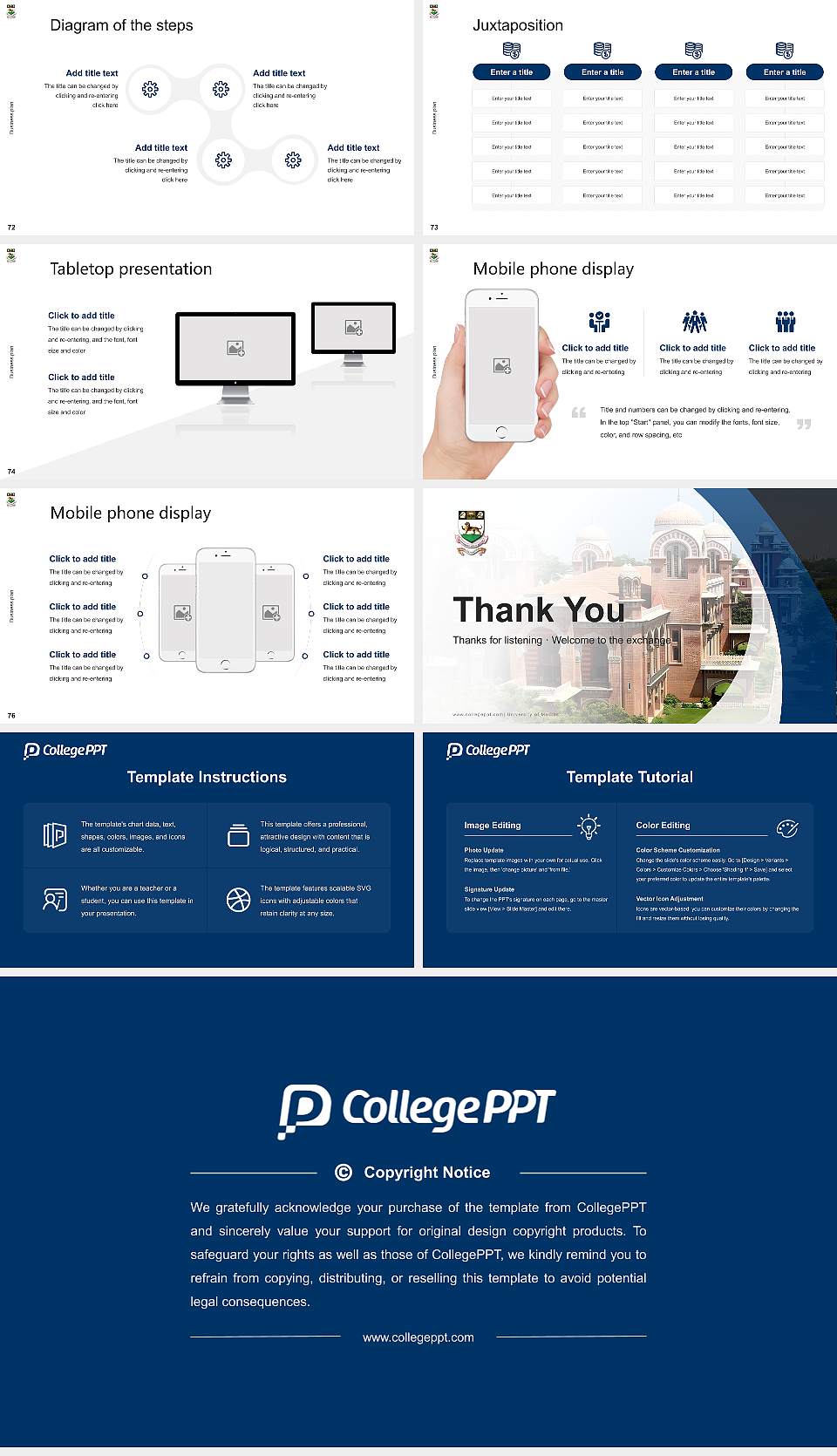 University of Madras Competition/Entrepreneurship Contest PPT Template16:9 ratio PPT effect preview image9