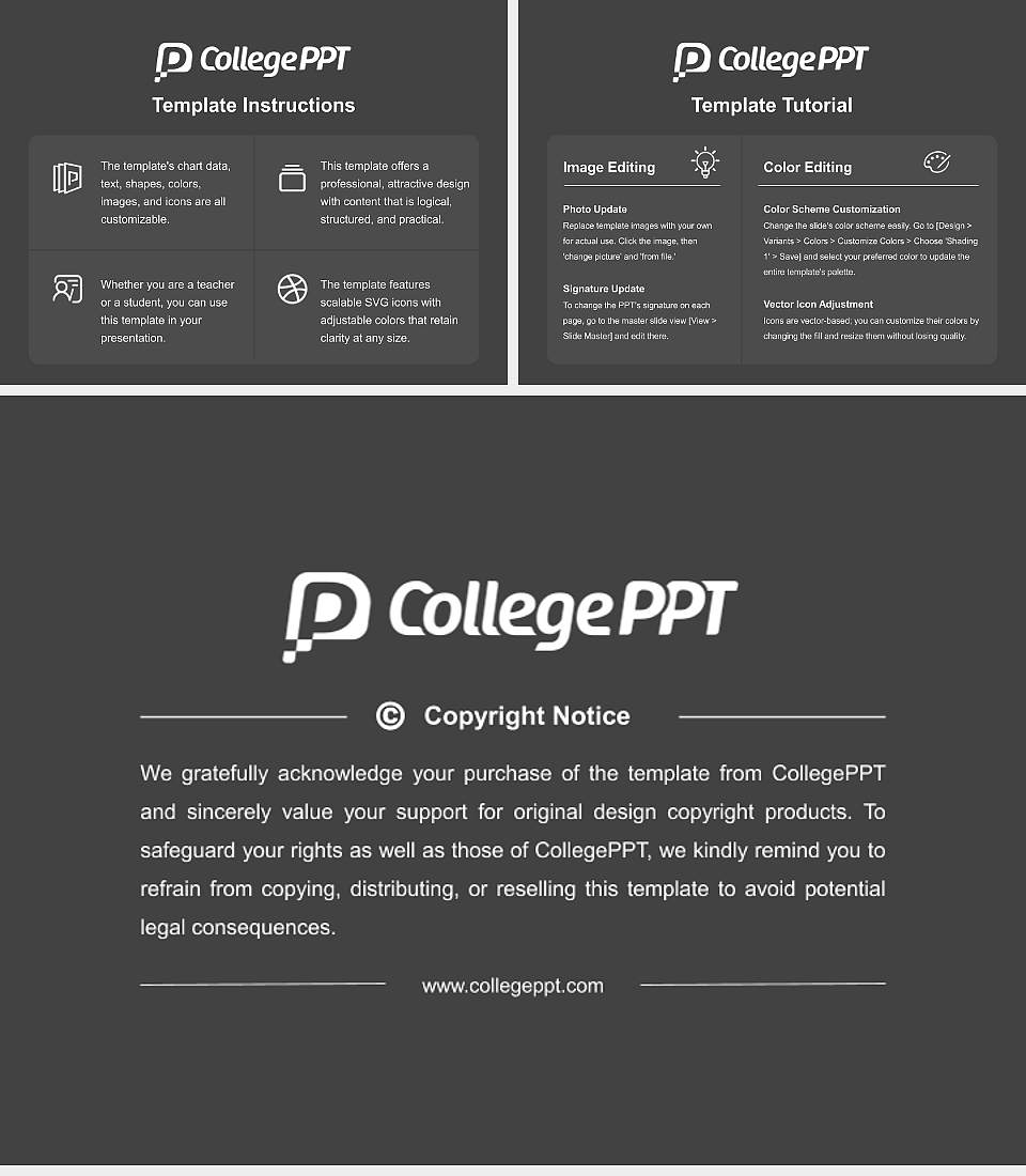 World University of Design Course/Courseware Creation PPT Template4:3 ratio PPT effect preview image5
