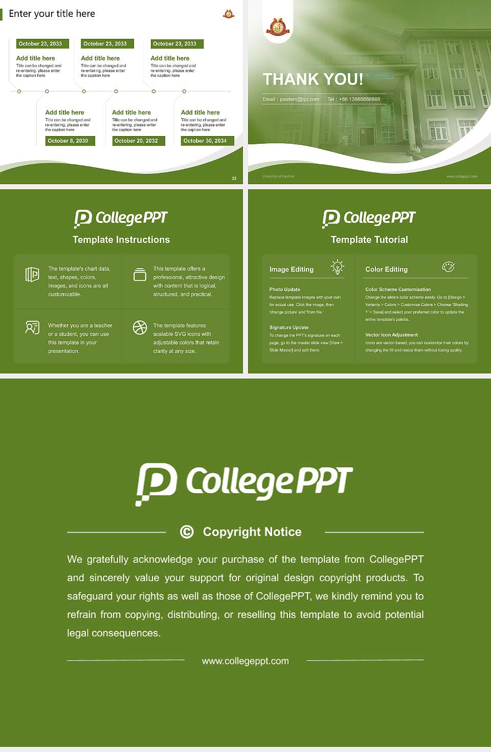 University of Kashmir Lecture Sharing and Networking Event PPT Template4:3 ratio PPT effect preview image4