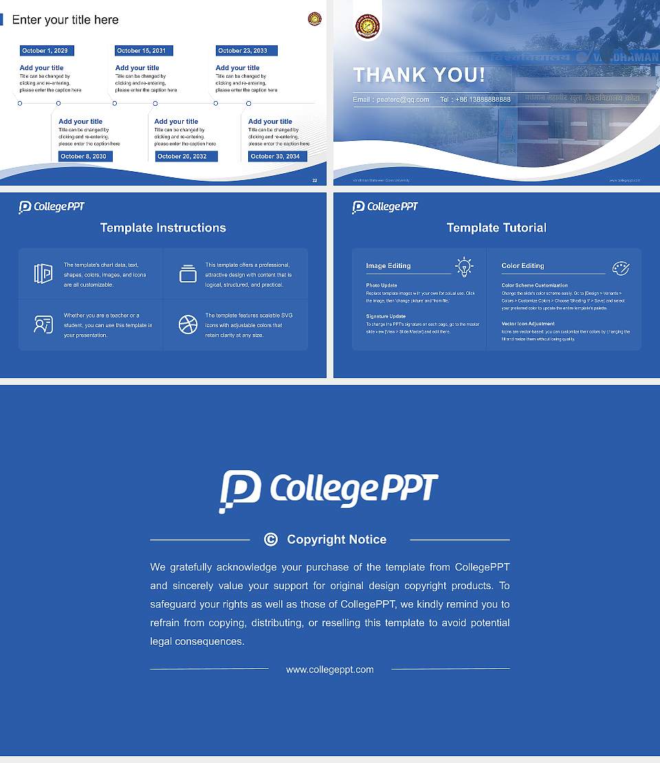 Vardhman Mahaveer Open University Lecture Sharing and Networking Event PPT Template16:9 ratio PPT effect preview image4