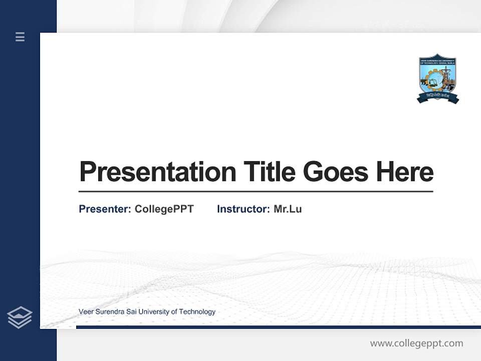 Veer Surendra Sai University of Technology Thesis Proposal/Graduation Defense PPT Template4:3 ratio PPT effect preview image5