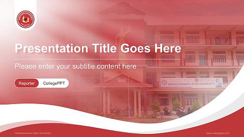 Venkateshwara Open University Lecture Sharing and Networking Event PPT Template