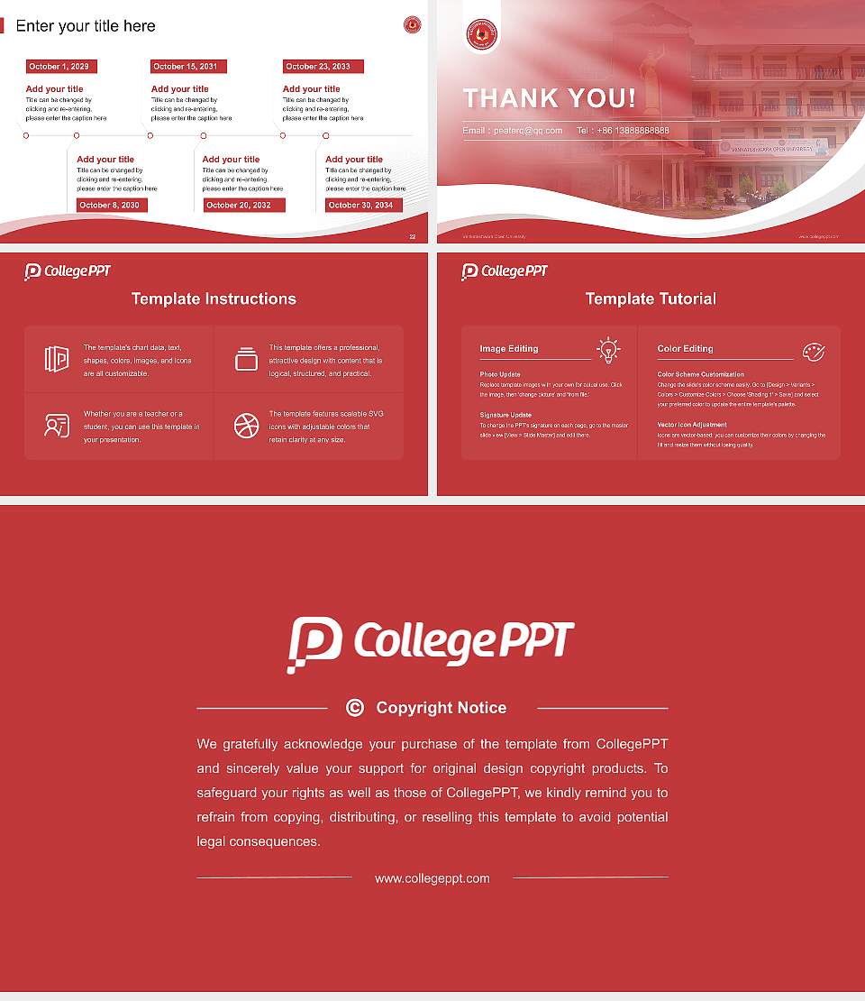 Venkateshwara Open University Lecture Sharing and Networking Event PPT Template16:9 ratio PPT effect preview image4