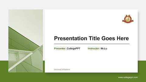 University of Kashmir General PPT Template